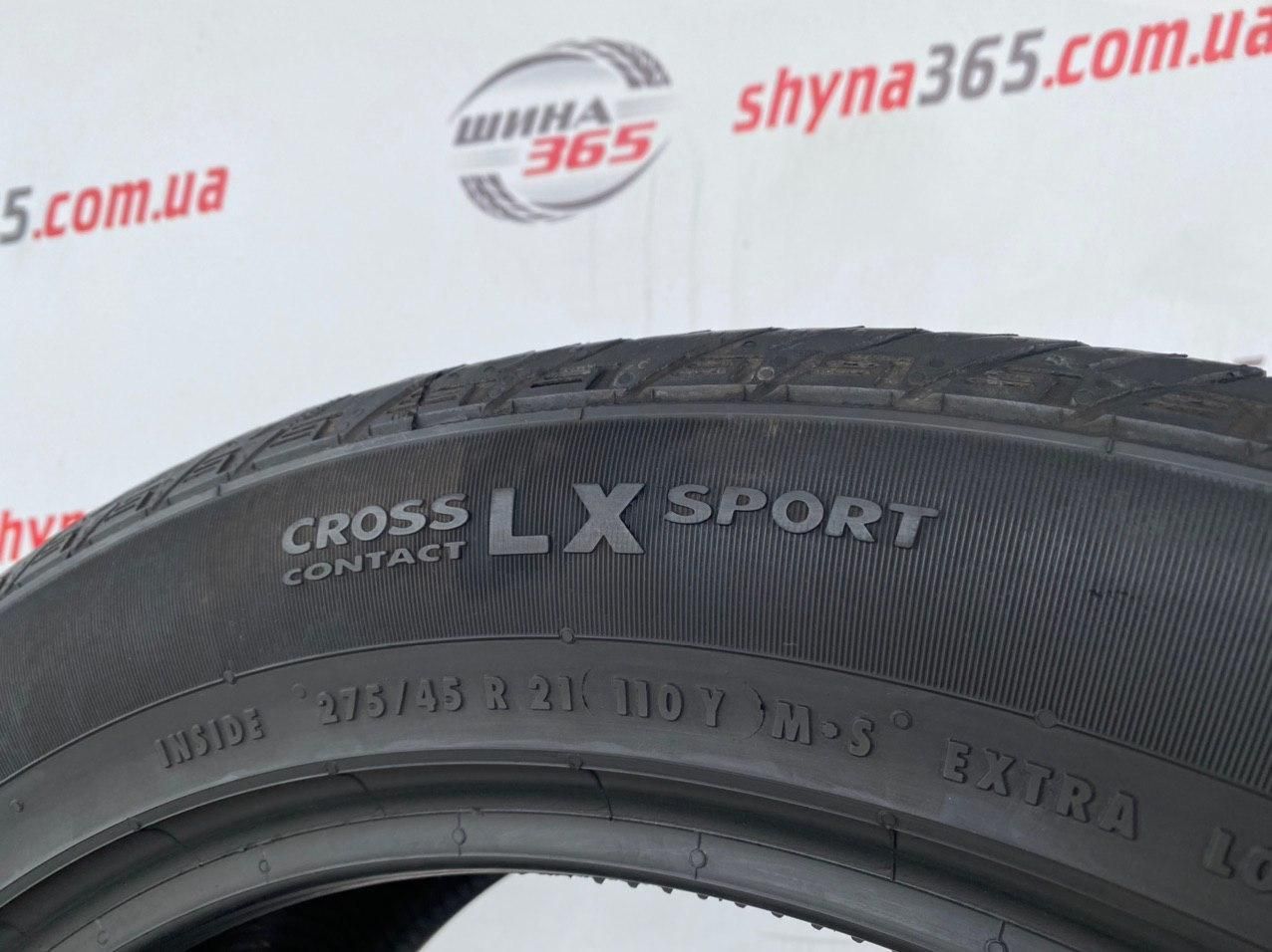 шини бу літо 275/45 r21 continental crosscontact lx sport 6mm