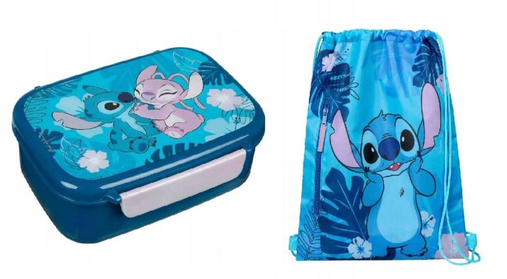 Zestaw Lilo i Stitch Śniadaniówka i Worek