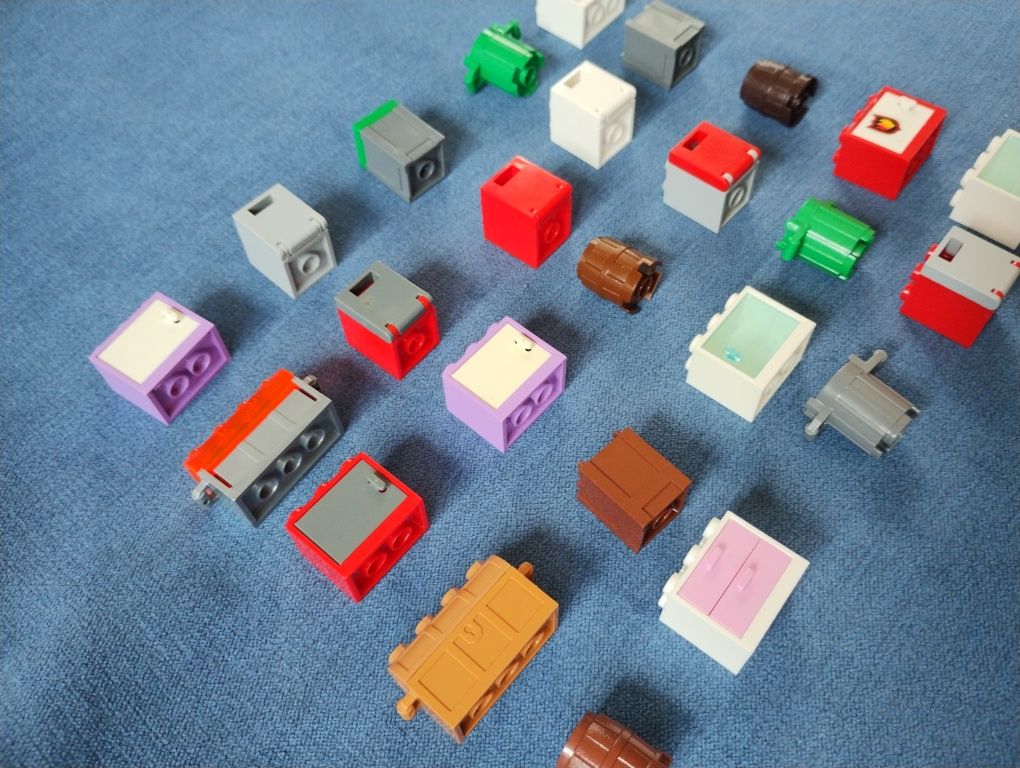 LEGO oryginalne skrzynie, szafki, pojemniki, szuflady, regały - 30 szt