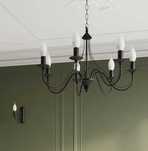 Żyrandol MINERWA 5 SL.0218 Sollux Lighting czarny klasyczny