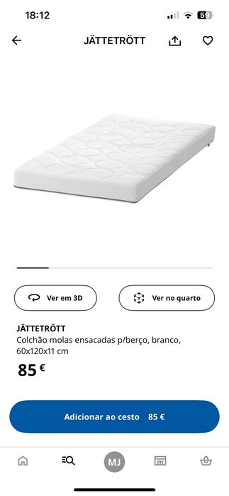 Colchão berço JATTETROTT