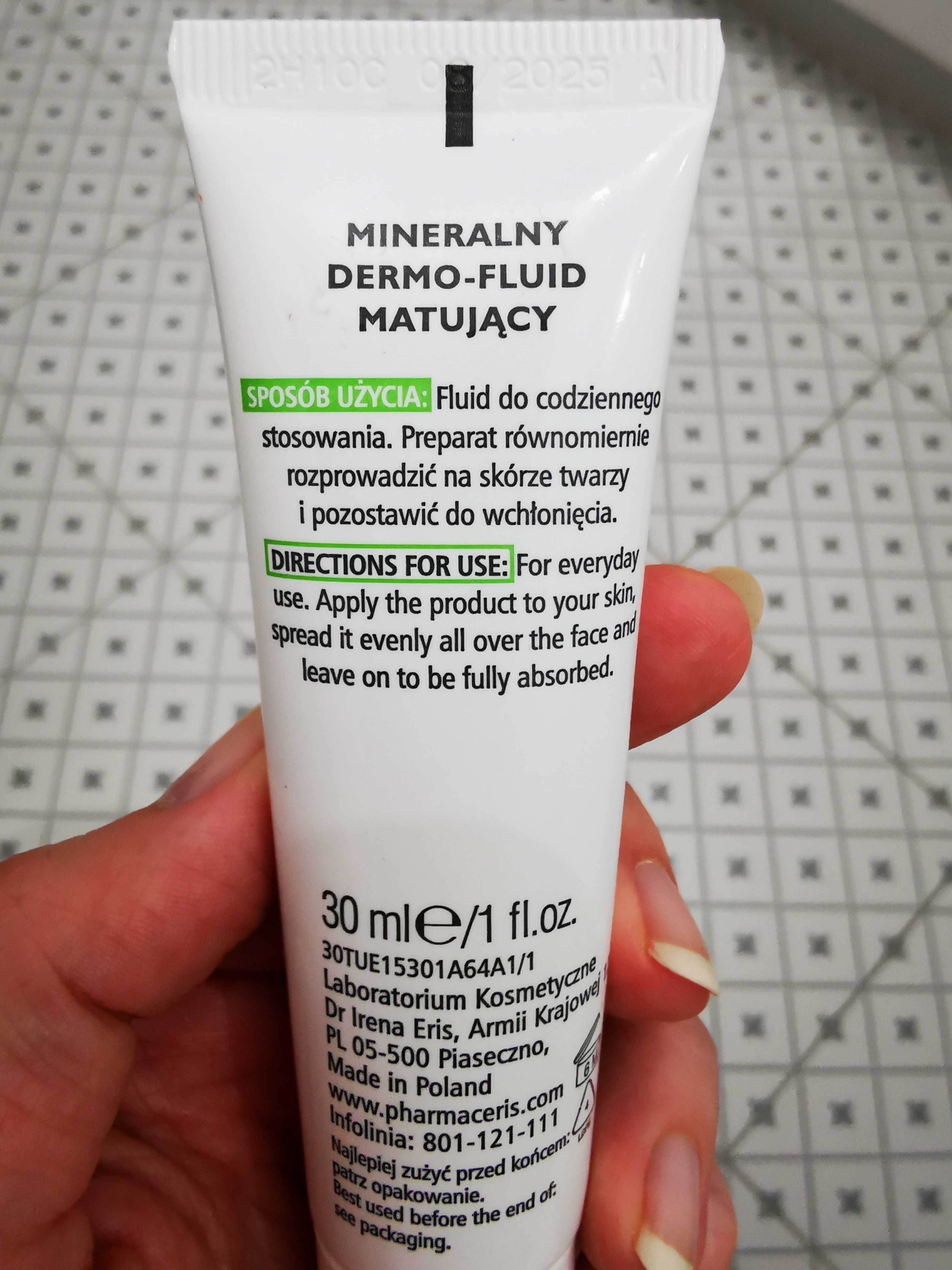 Pharmaceris F fluid matt mineral podkład 10 light matujący spf