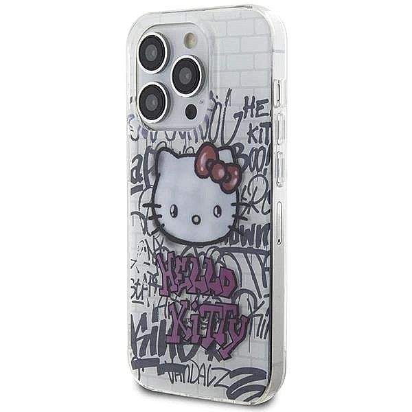Etui Hello Kitty IML Kitty On Bricks Graffiti na iPhone 13 Pro / 13 -