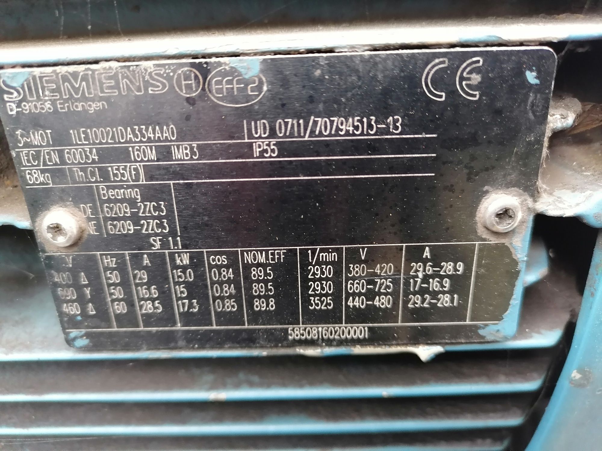 Silnik elektryczny 18.5 kw-15kw 2800 obr Siemens