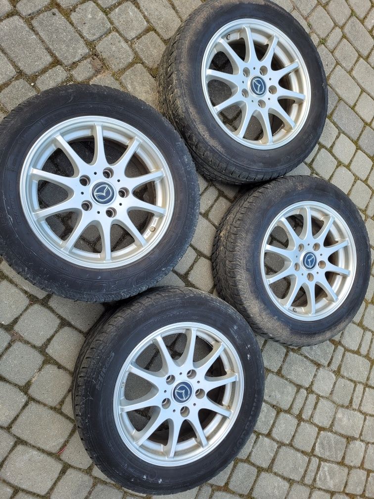 Felgi z oponami 15' 5x114.3.  6,50Jx15 . 4szt.