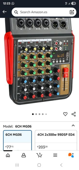 Professional mixing console