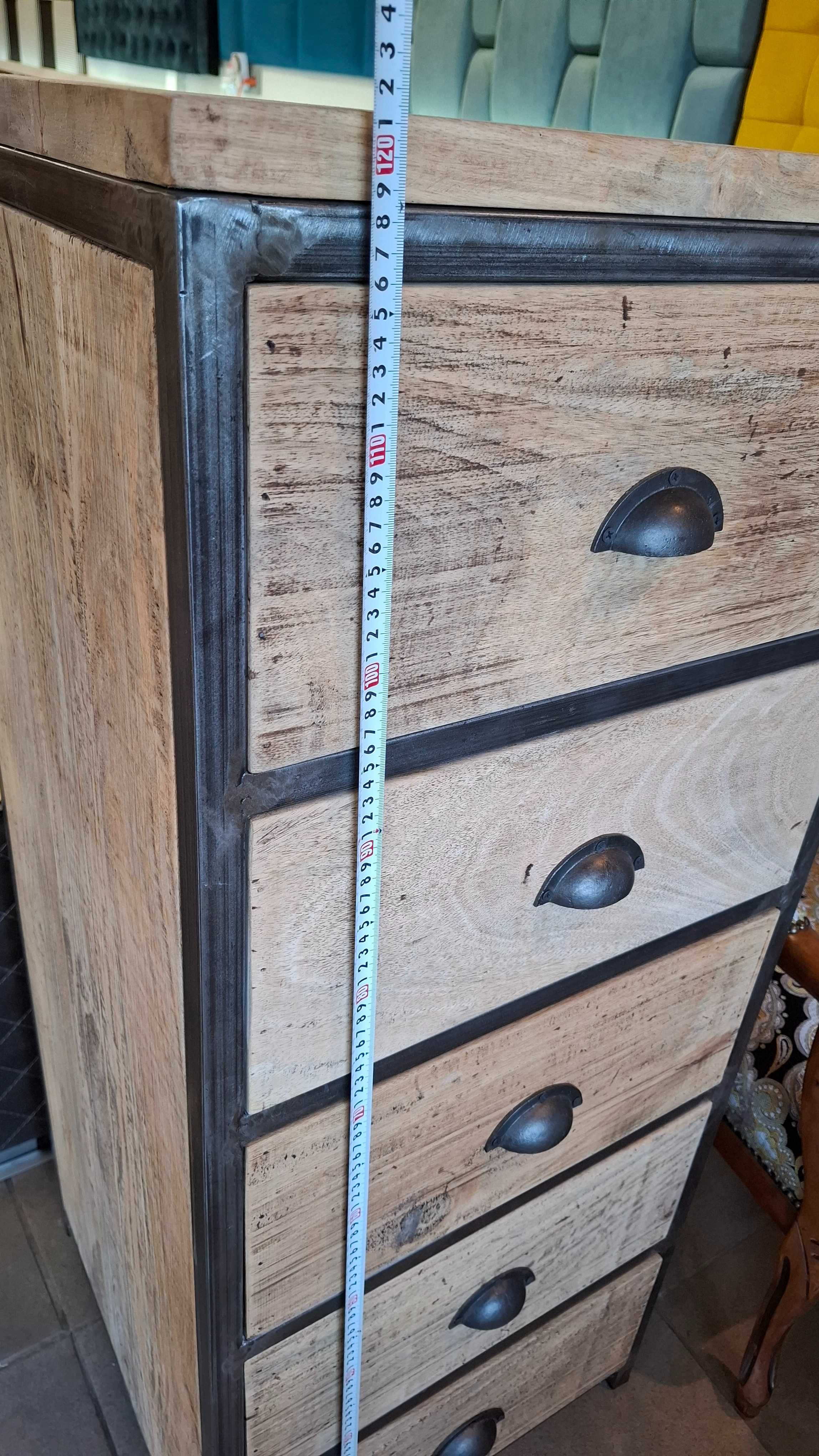 PROMOCJA/Komoda loft z drewna mango