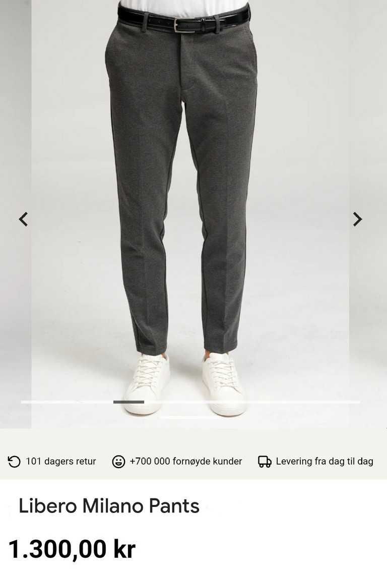 Джинсы (chino Libero Milano Italy w34 stretch dark green grey.