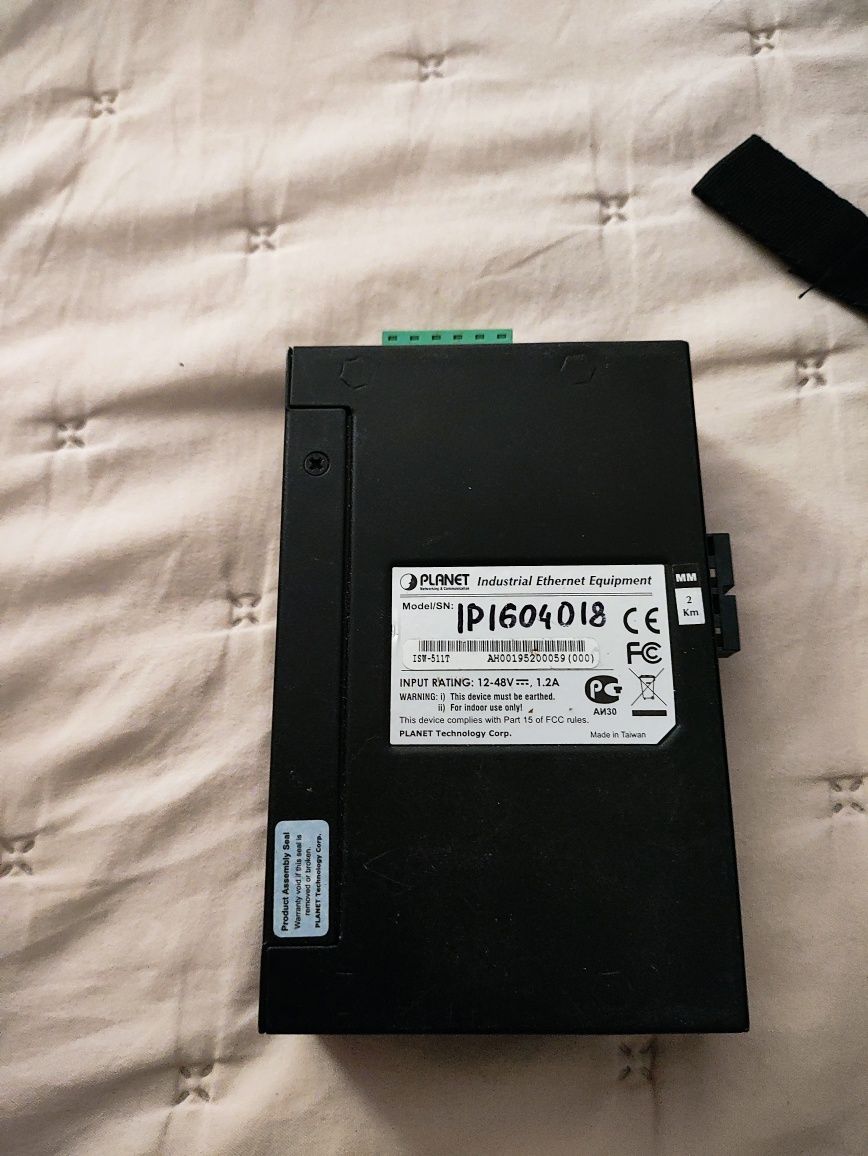 Switch planet przemysłowe 3 sztuki łan sfp światłowód