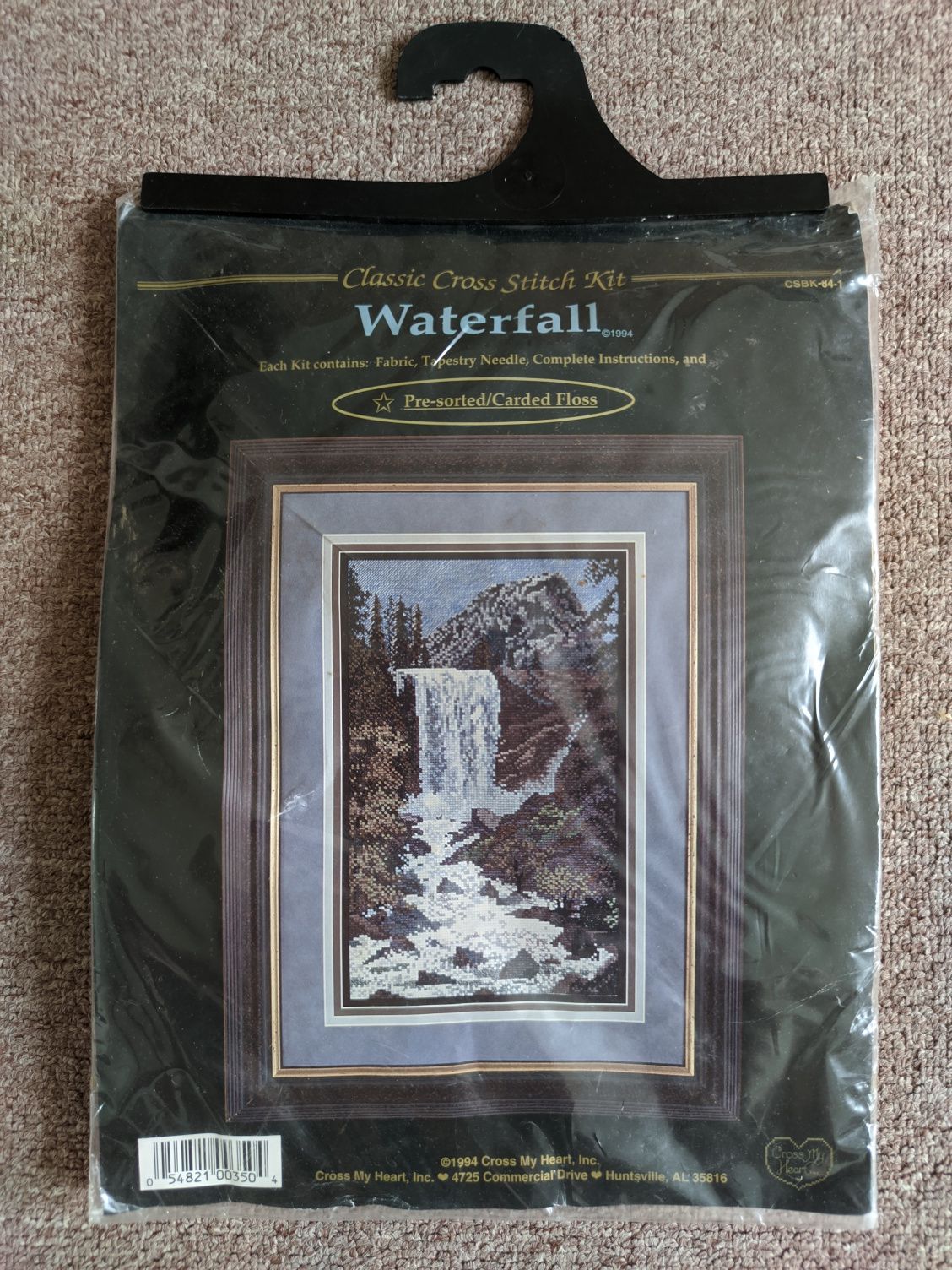 Коллекционный Набор для вышивки крестом 1994 Cross My Heart Waterfall