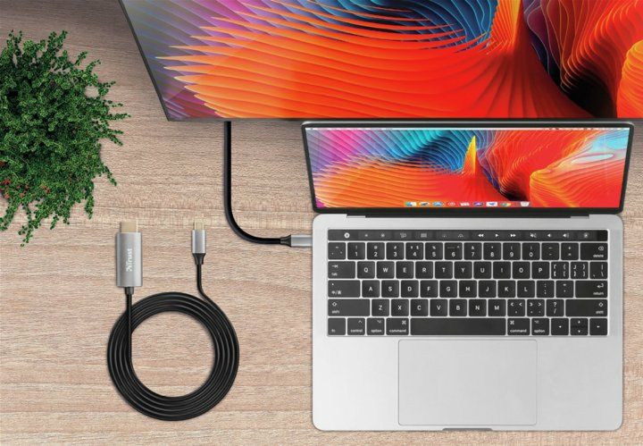 Адаптер Trust Calyx USB-C to HDMI Adapter Cable (tr23332)