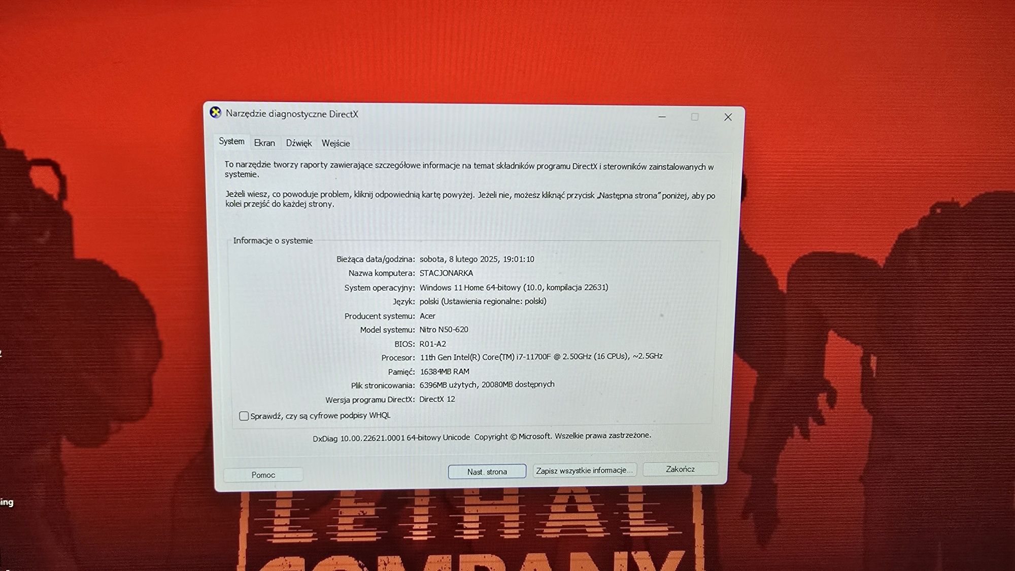 Komputer Gamingowy RTX 3060 Ti, Intel Core 11th Gen i7-11700F