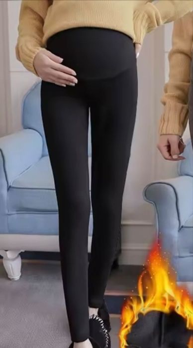 Теплі лосіни для вагітної, лосіни на хутрі на вагітну, р. L-XL, 48-50