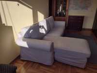 Sofa 3-osobowa z szezlongiem, jasnobeżowa EKTORP Ikea