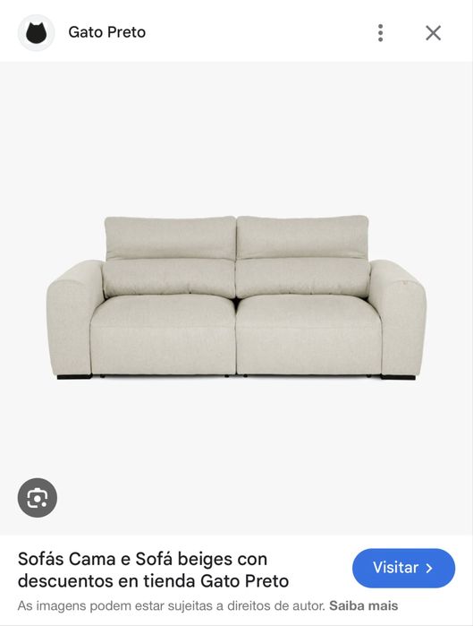 Sofá NOVO gato preto Deep