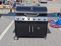 Grill gazowy Konifera – 6 palników BBQ duży ruszt 1m