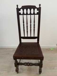 Cadeiras Madeira Antiga Conjunto