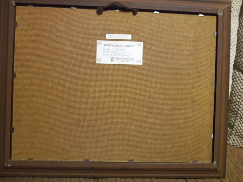 Obraz z pejzarzem wiejskim