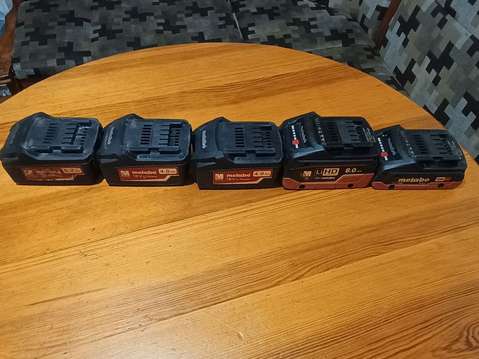 аккумулятори, акб, metabo 18в