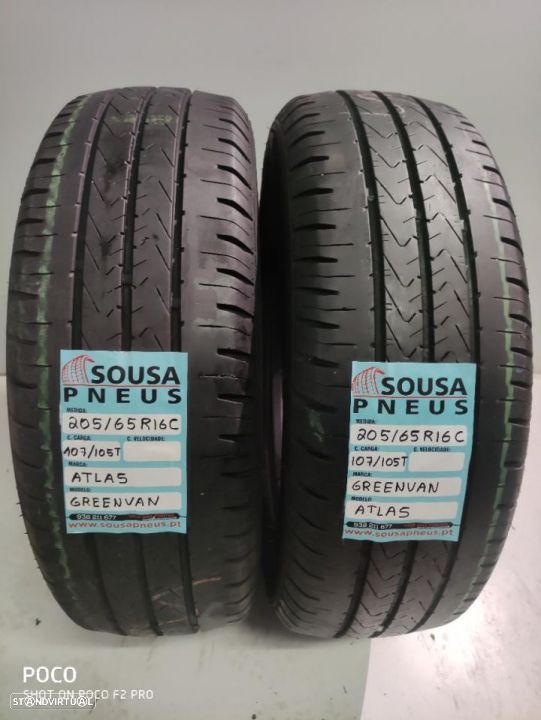 2 pneus semi novos 205/65r16c - oferta dos portes