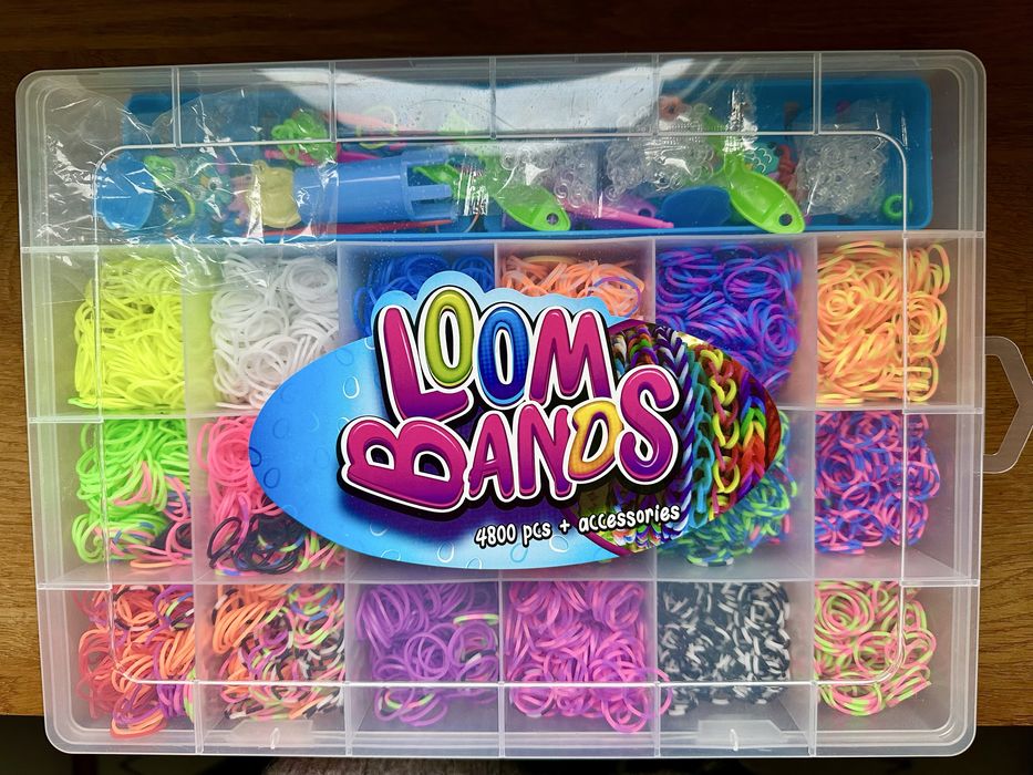 Loom bands j.nowe wielki zestaw+akcesoria+pudełko