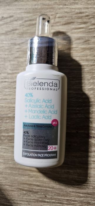 Bielenda Anti-Acne 40% kwasy salicylowy azelainowy migdałowy mlekowy