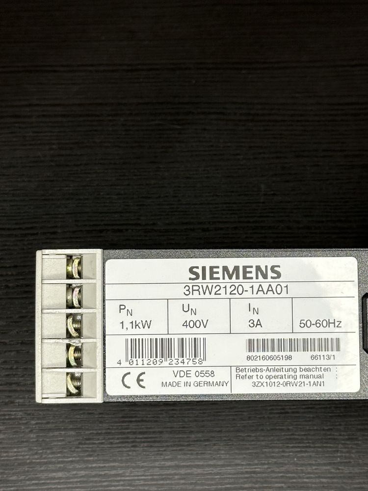 Softstart Siemens 3RW21