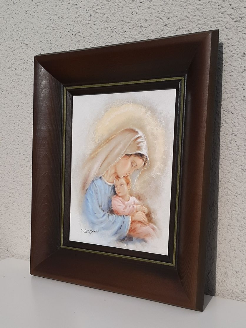 Obraz Matka Boża z dzieciatkiem 37,5 x 32,5