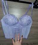 Seksowny damski gorset liliowy primark