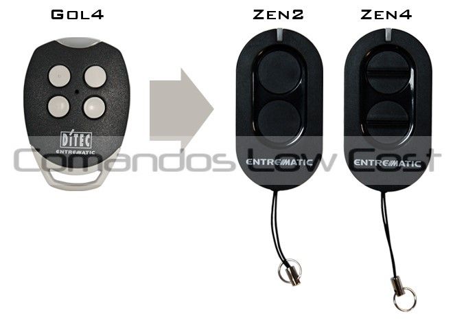 Comando original DITEC ZEN2 e ZEN4 (GOL4)