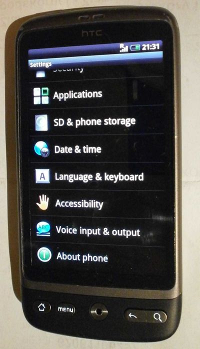 Smartfon HTC Wildfire S A510e, 512 MB / 512 MB 3G czarny. Komplet.