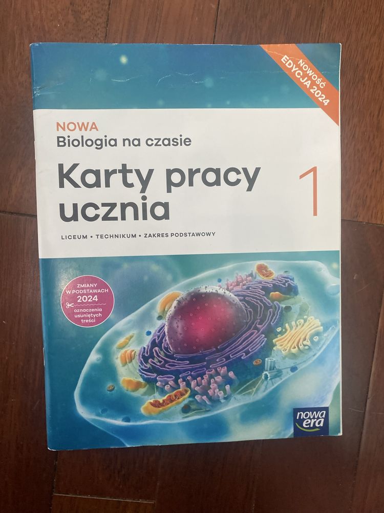 Biologia na czasie, karty pracy z biologi do klasy 1