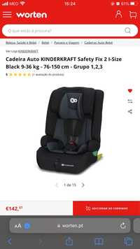 Cadeira auto kinderkraft com isofix