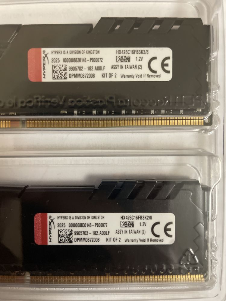 Оперативная память HyperX DDR4-2666 8192MB PC4-21300 (Kit of 2x4096)