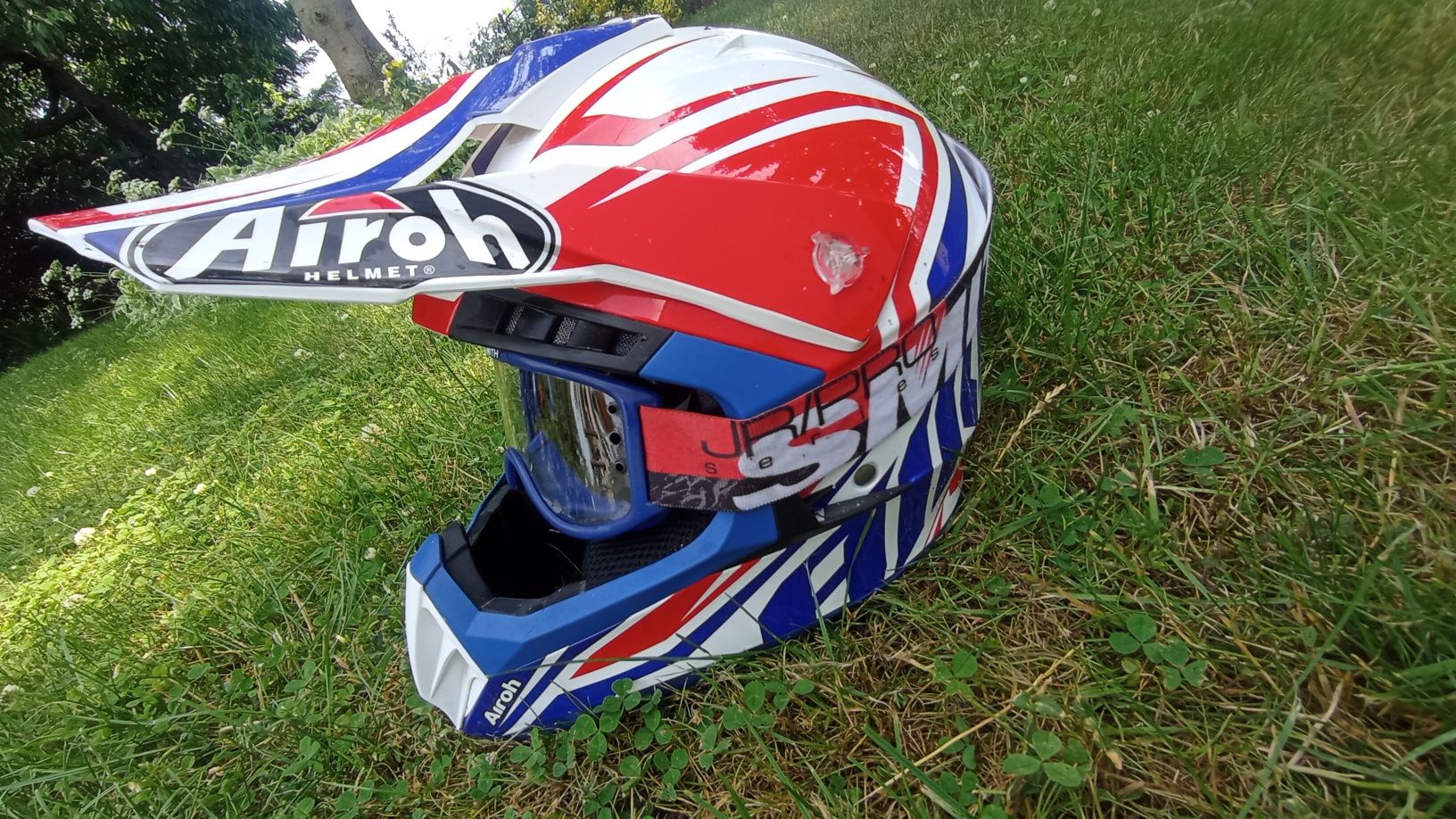Kask Cross Airoh Switch Impact Blue Gloss dla dziecka