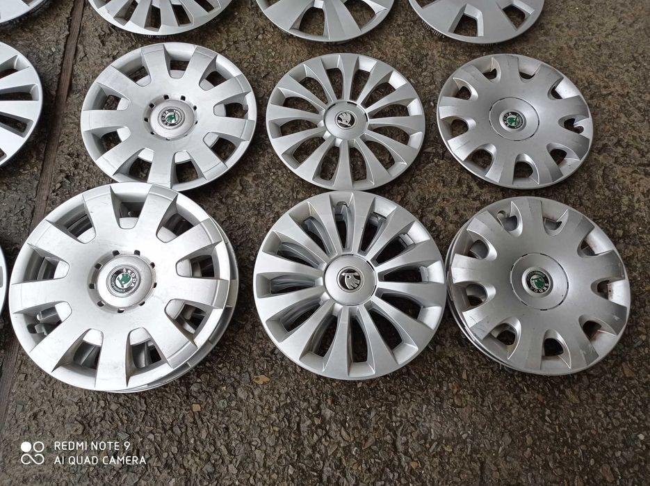 Колпаки 14-17 Skoda A7 Octavia A5 Fabia Rapid Jeti Шкода