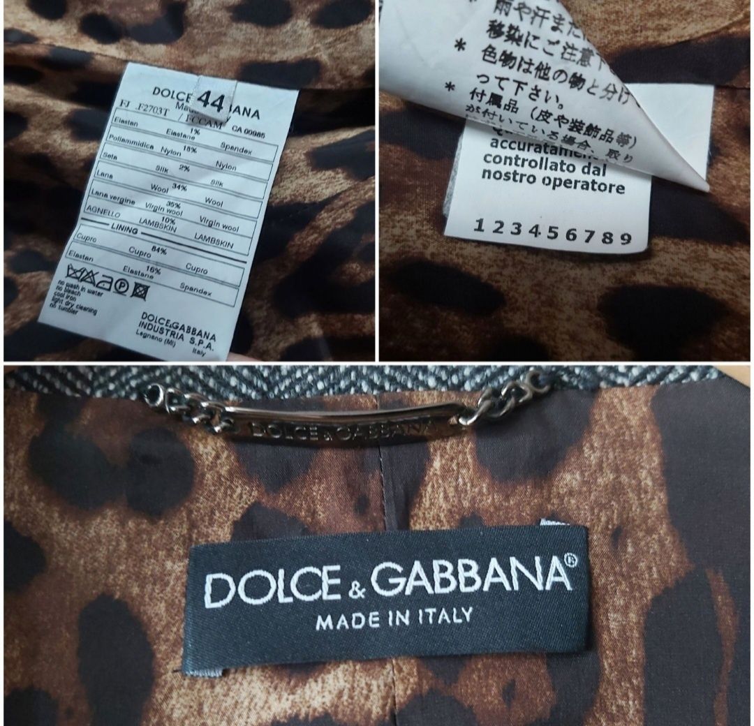 Dolce & Gabbana włoski żakiet marynarka rozmiar włoski 44 -  odp.M/L