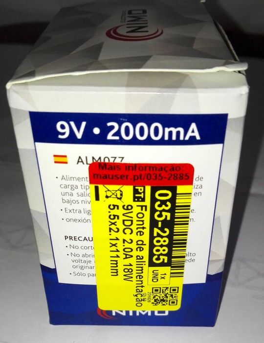 Carregador Nimo 9V