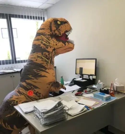 Надувной костюм Дінозавра Т-Rex