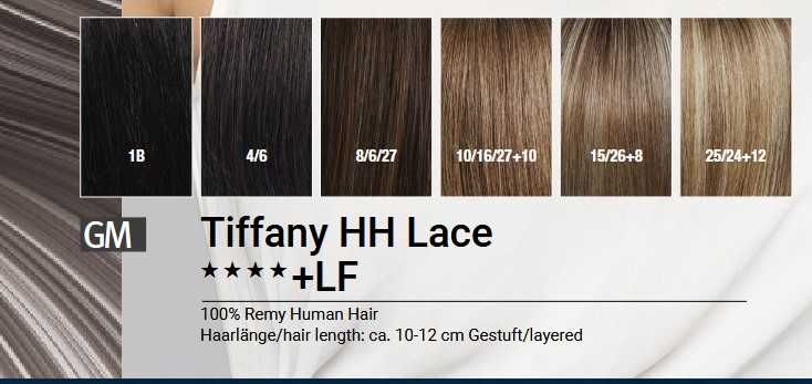 Peruka naturalna Tiffany , Gisela  lace front -Nessaja luxe Wig shop