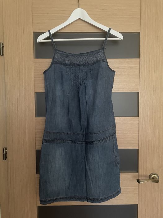 Sukienka jeansowa dżinsowa na ramiączka
