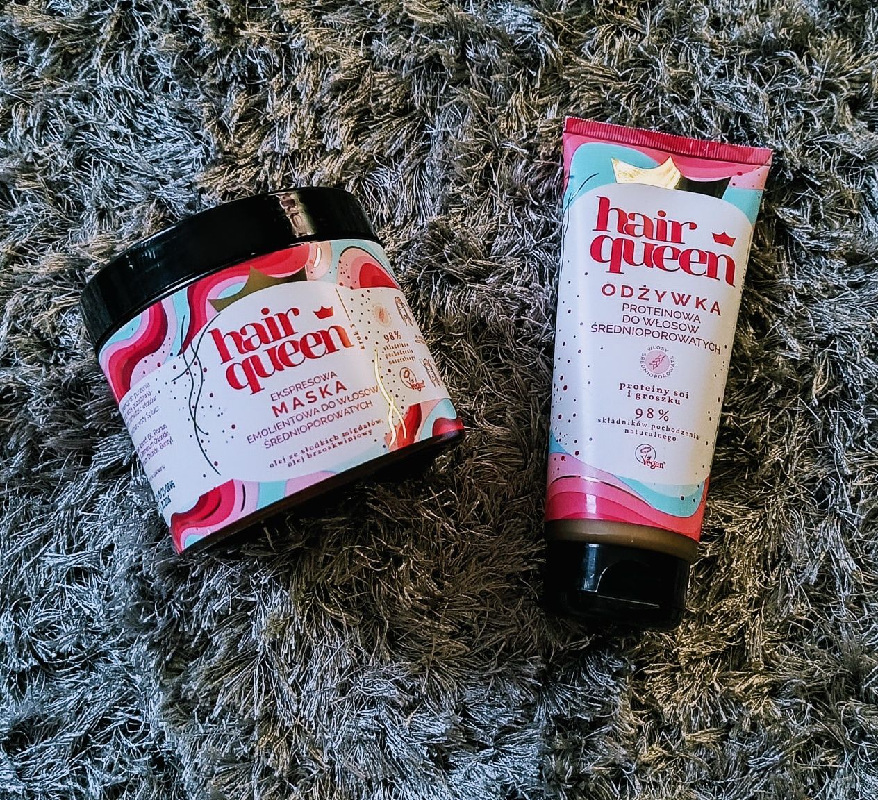 Zestaw maska + odżywka do włosów Hair Queen NOWE