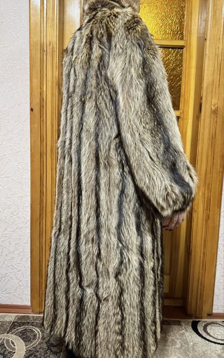 Вінтажна шуба єнот