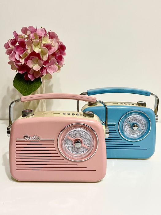 Ретро радио блютуз колонка