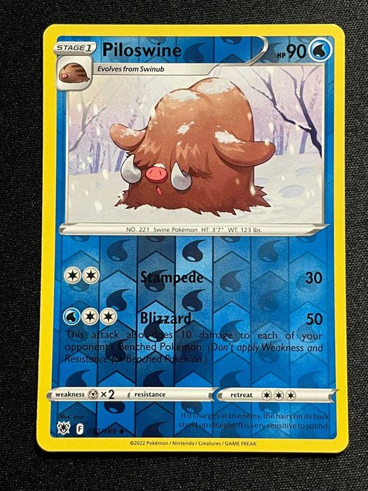 Carta Pokémon Piloswine 32/189 Astral Radiance