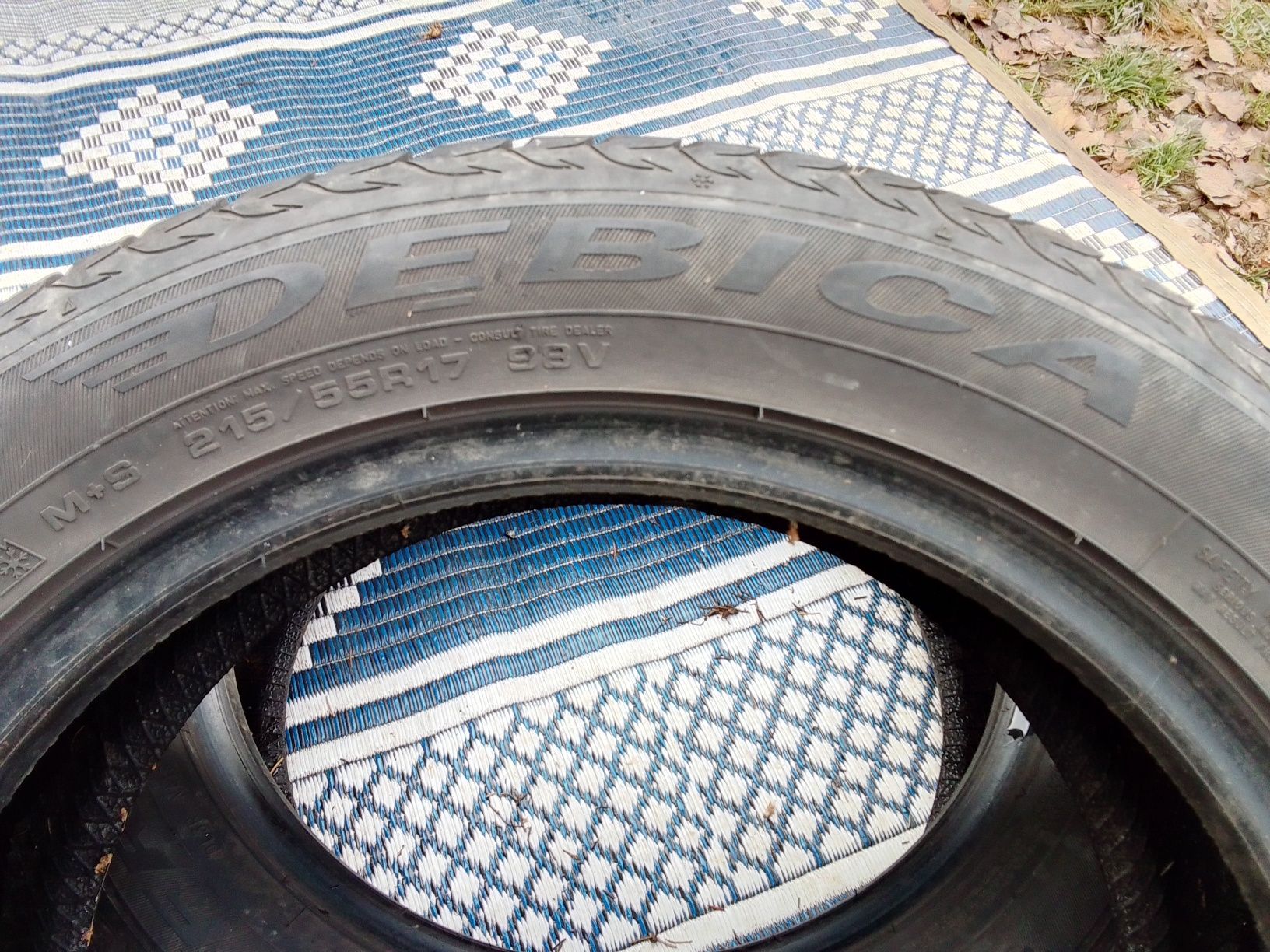 Cena za 2 Opony zimowe 215/55r17 DĘBICA 6mm