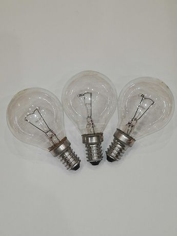 Лампы накаливания с круглой колбой 220В, цоколь Е14,  40Вт и 60Вт