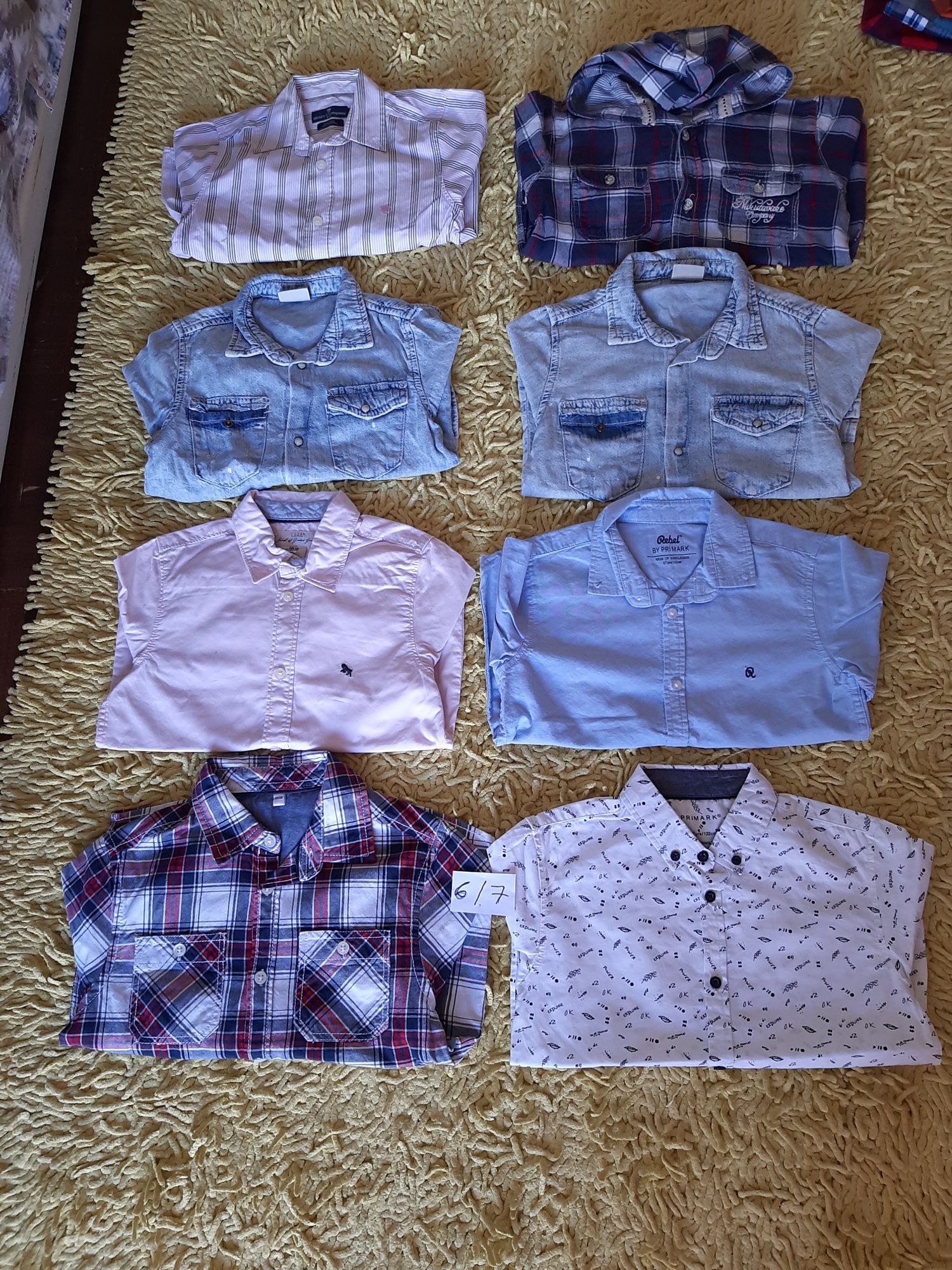 Camisas 6/7 anos