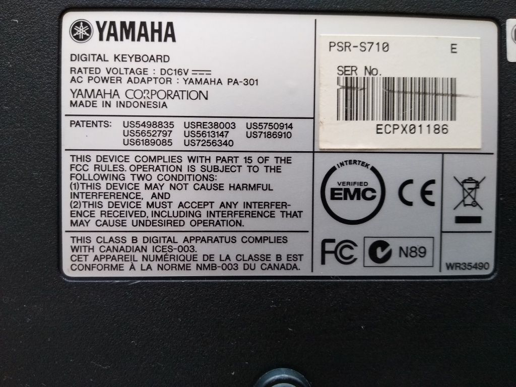 Yamaha psr s-700/710 obudowa dolna