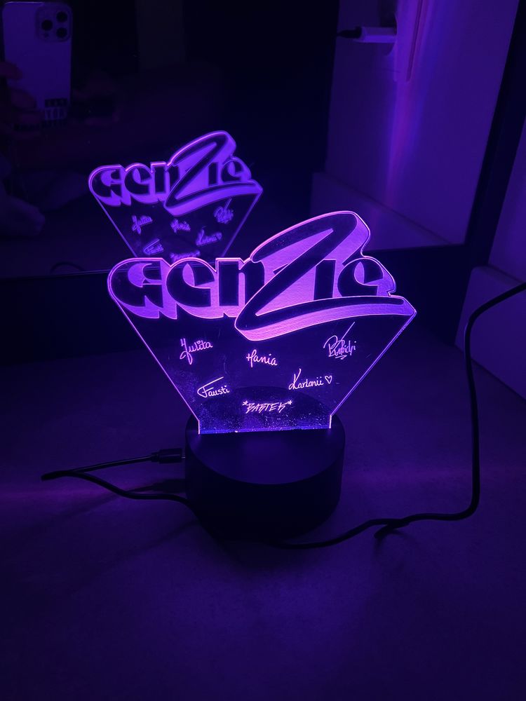 Nowa Lampka ledowa dla fana Genzie 12 kolorów + pilot + USB